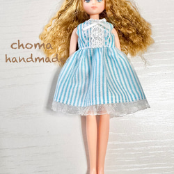 リカちゃん 服 ワンピース 花柄白 その他人形 CHOMA 通販 16568288