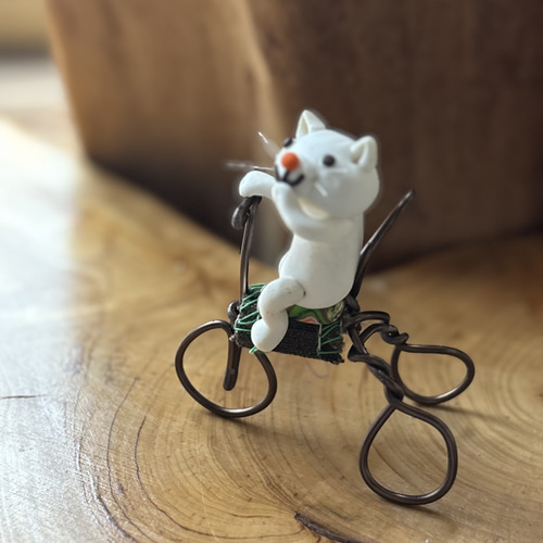 jb3 ねこねこさん専用 三輪車のねこちゃん 立体・オブジェ nendog 通販 19688852｜Creema