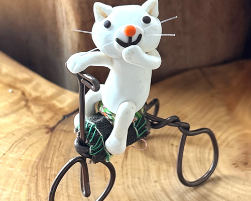 三輪車のねこちゃん 立体・オブジェ nendog 通販 19688852｜Creema