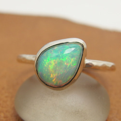 天然石　ハイアライトオパール　ルース　リング　天然石アクセサリー　オーダーリング 天然石 ハイアライトオパール ルース リング 天然石アクセサリー