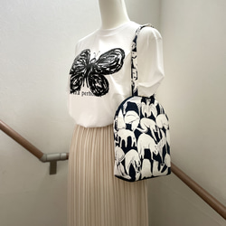 新サイズ⚪︎ハンドメイド⚪︎ミナペルホネン⚪︎medium パンショルダー ミナペルホネン◎ハンドメイド◎medium パンショルダー