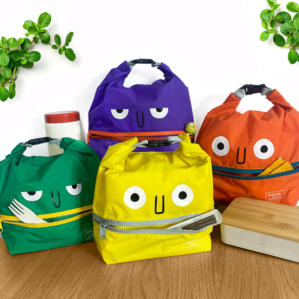 Lunch Monster】ランチバッグ 保冷バッグ 選べる4色 撥水仕様