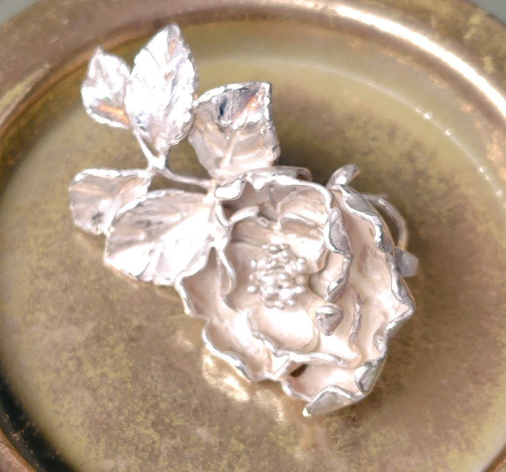 フリーサイズ・銀の指環：《アルバ　セミプレナ/Alba Semi-plena》