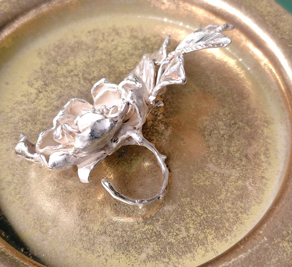 フリーサイズ・銀の指環：《アルバ　セミプレナ/Alba Semi-plena》