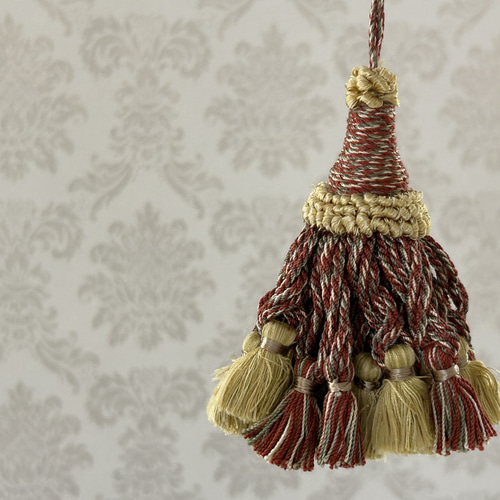 HOULES ウレス社 キータッセル 10cm マルチカラー カルトナージュ