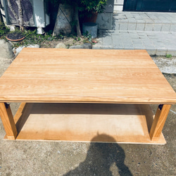 大型こたつテーブルタモ150日本製・ヒーター別売り こたつ