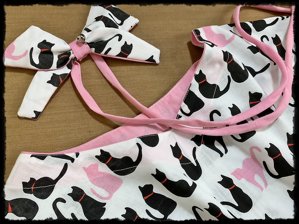 「猫たちと過ごす癒しの時」アンサンブルセットアップ  ハイブリッド IZANAGI HEARTMADE 唯一無二