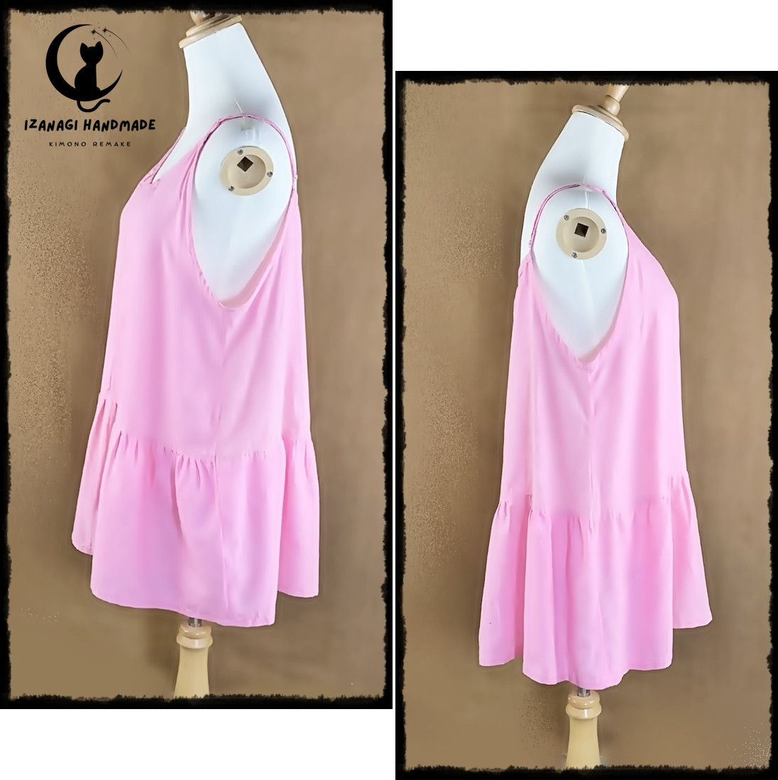 「猫たちと過ごす癒しの時」アンサンブルセットアップ  ハイブリッド IZANAGI HEARTMADE 唯一無二