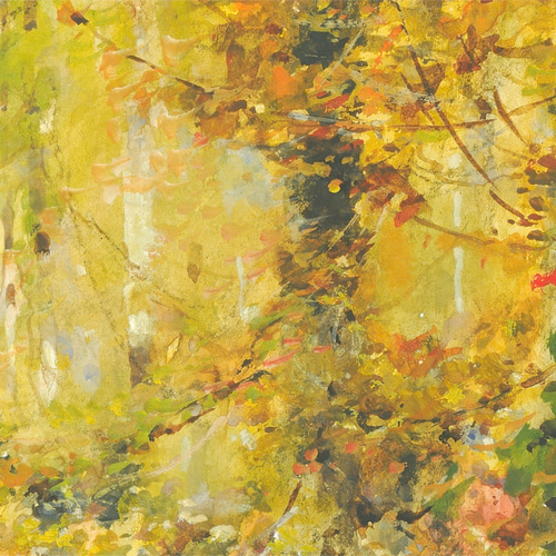 黄色　緑　グリーン　ブラウン　ゴールド　抽象画　絵画　　北欧　モダン 7cd7a326472f832f6ba603569a0e6e