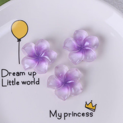 P366紫《1個》ネイルパーツ 薔薇 高品質 春夏 ばら 花 金 ゴールド