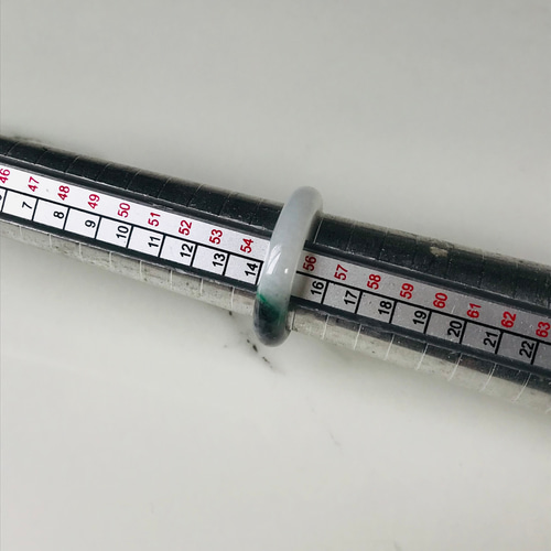 R159-0012］ ジェイド JADE ヒスイ 本翡翠 くりぬき リング 天然石 