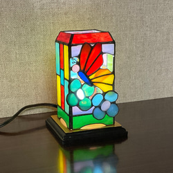 ☆ハンドメイド ステンドグラス ランプ 色鮮やか 美しいデザイン ☆ハンドメイド ステンドグラス ランプ 色鮮やか 美しいデザイン