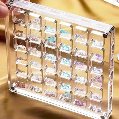 36グリッド】アクリル製シェルジュエリー収納ボックス その他