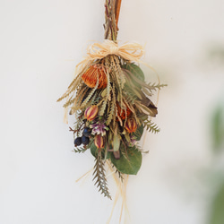 ドライフラワー、ネイティブフラワー・オリエンタルスワッグ