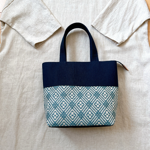 こぎん刺しトートバッグ 手さげ トートバッグ craft_e°ru 通販