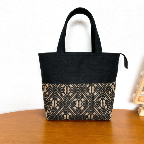 トートバッグ　こぎん刺し　ハンドメイド こぎん刺しトートバッグ 手さげ トートバッグ craft_e°ru 通販