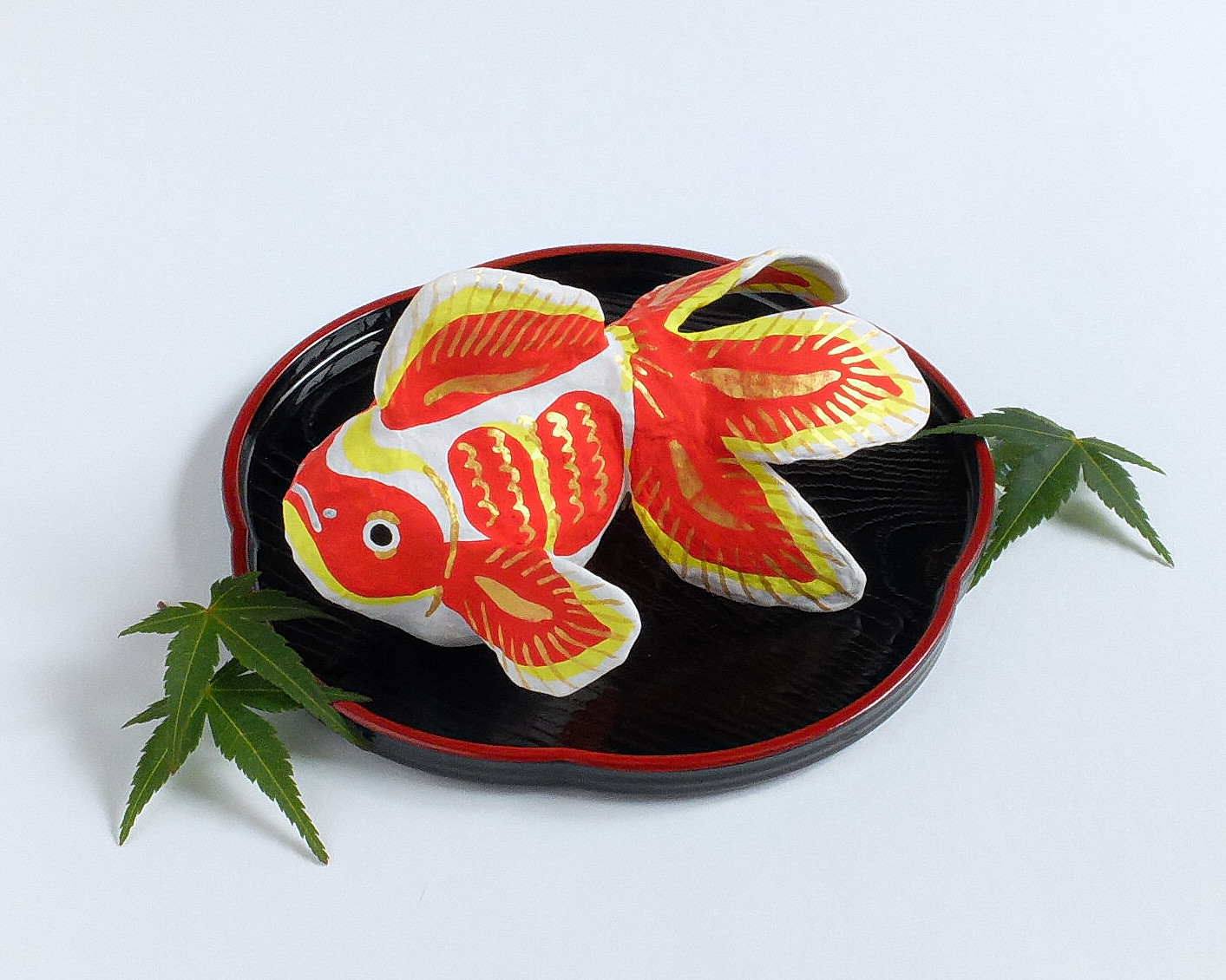 創作紙張り子 福金魚 紅 -輝 2025-