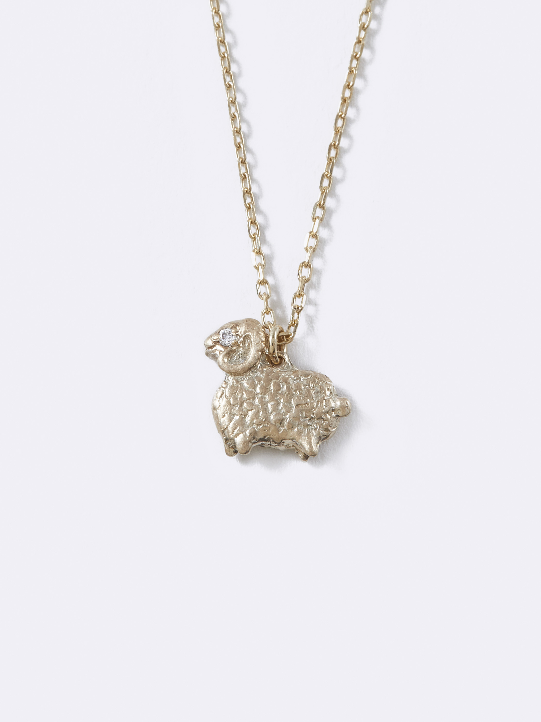 ひつじネックレス Silver ラボグロウンダイヤモンド