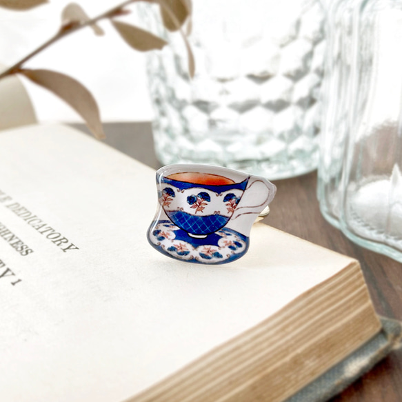 茶杯戒指（花）| 花茶杯戒指（紅茶） 第4張的照片