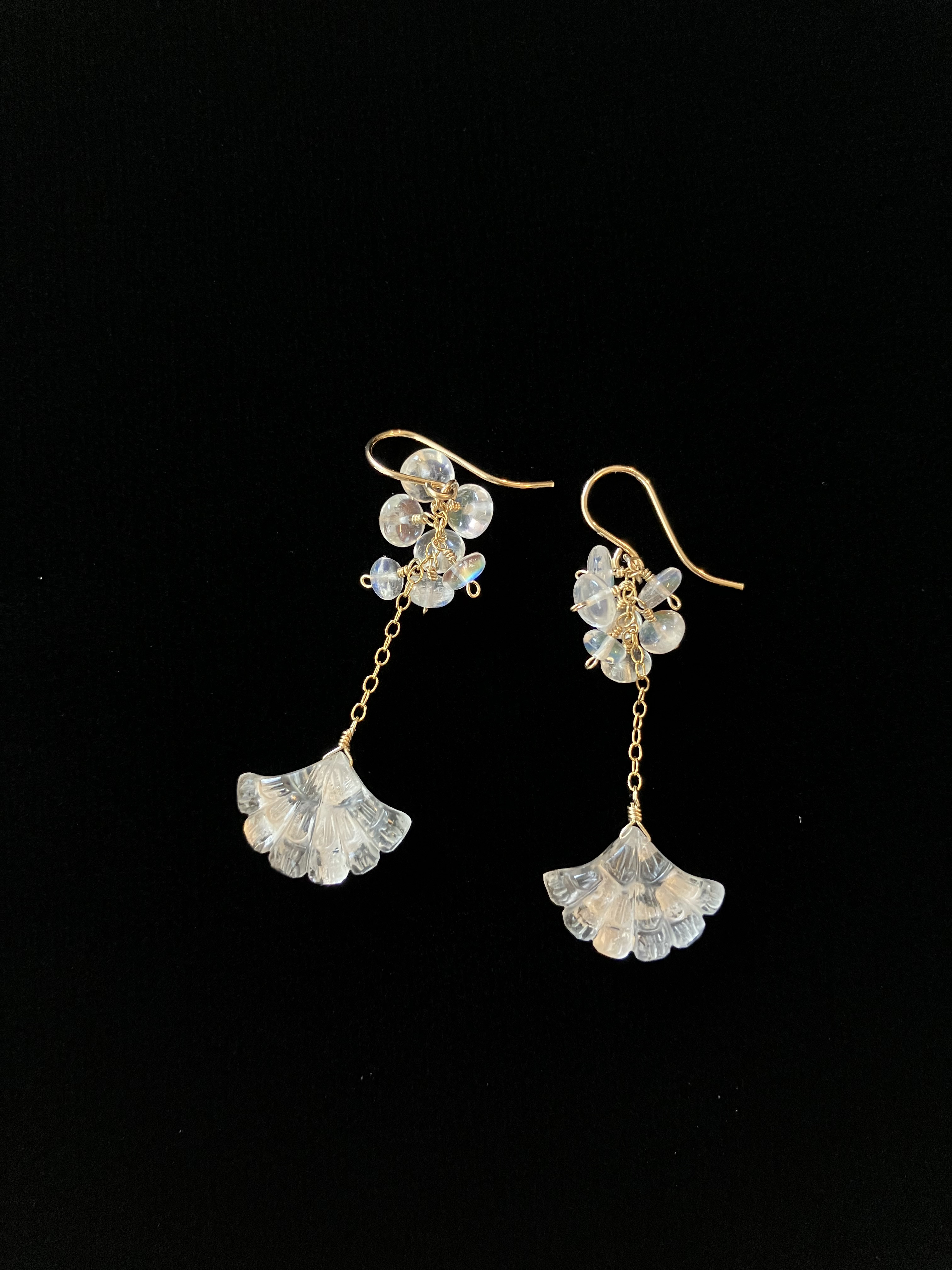 14kgf  アンデシンラブラドライト　魅惑のピアスorイヤリング