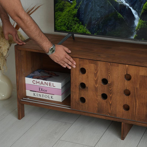 値下げ　送料込　美品　パイン材　テレビボード　テレビ台　アンティーク　北欧風 ラスティックパイン テレビスタンド アンティークパイン テレビ台