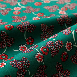 ✰最終お値下げ✰フランスデッドストックヴィンテージファブリック　レトロ　生地布地 デッドストック未使用 ガーデナー柄ヴィンテージ生地 幅145cm |