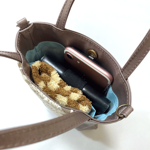 インド刺繍リボン付き 2way スマホショルダー サコッシュ スマホポーチ