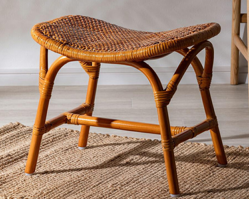 天然ラタンスクエアスツール 椅子（チェアー）・スツール liveit 通販