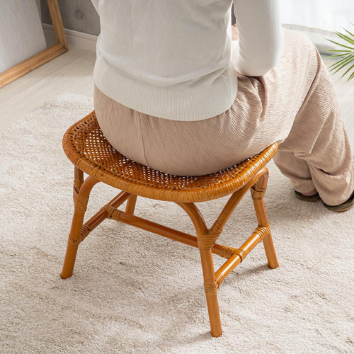 天然ラタンスクエアスツール 椅子（チェアー）・スツール liveit 通販