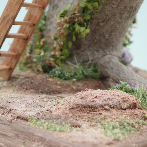 ミニチュア 森のツリーハウス（秘密基地⭐︎）1/50サイズ【送料