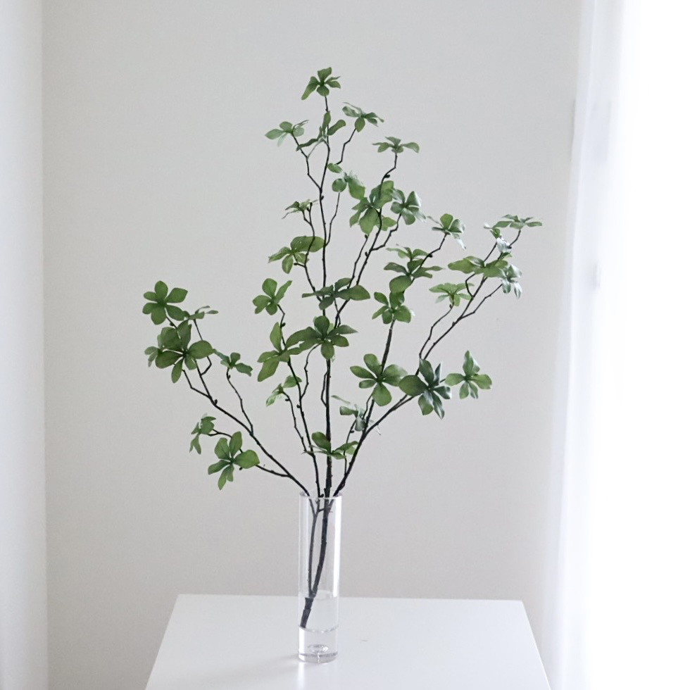 ドウダンツツジ フェイクグリーン 80cm 割れない花瓶 観葉植物 インテリアグリーン 北欧風 リビング 玄関用