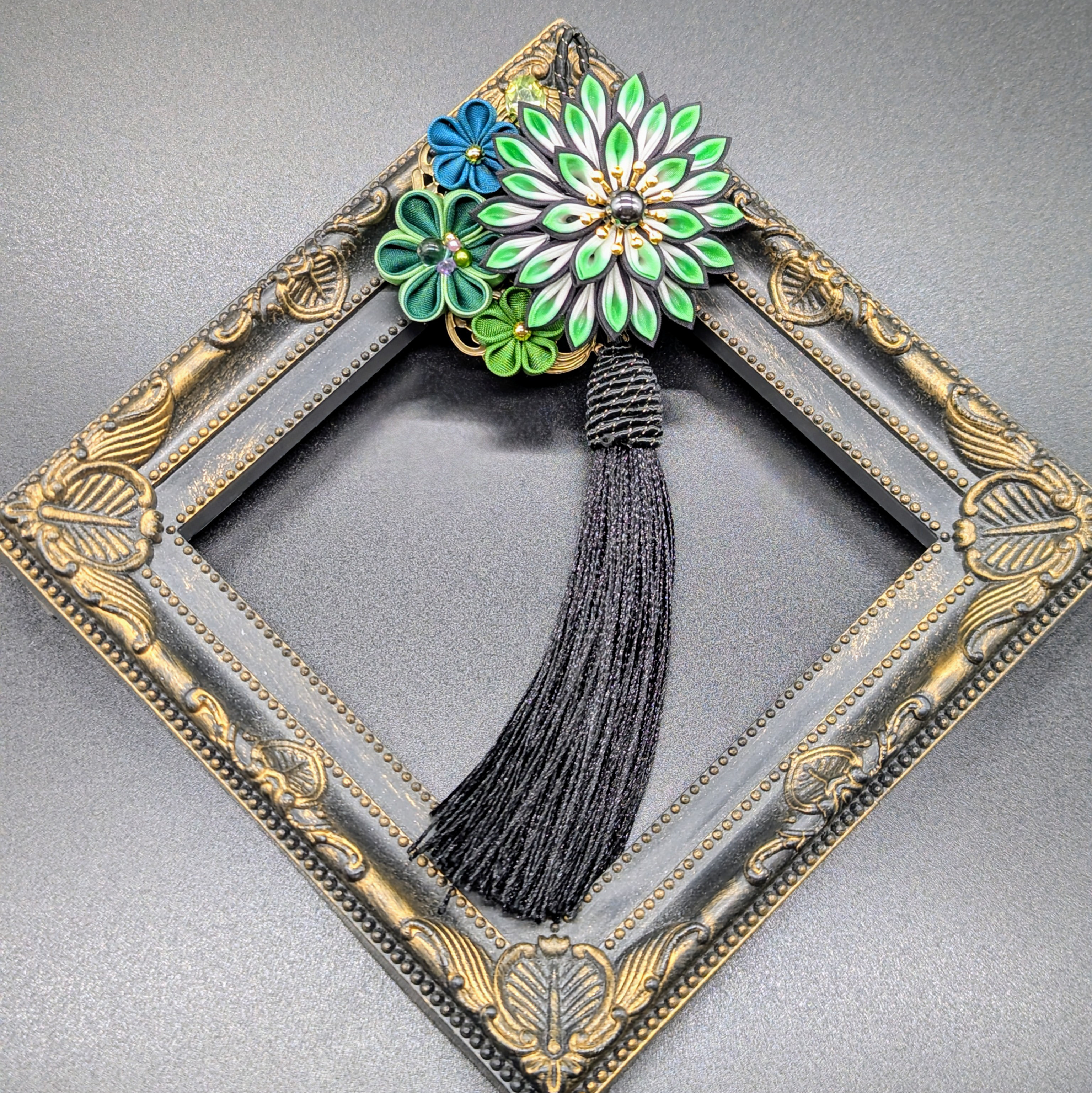 『夏の夜空に咲く 華』根付けにもなる簪