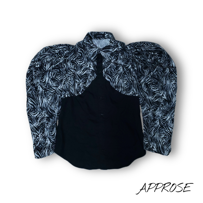 トラ柄猫コルセットデザインシャツ