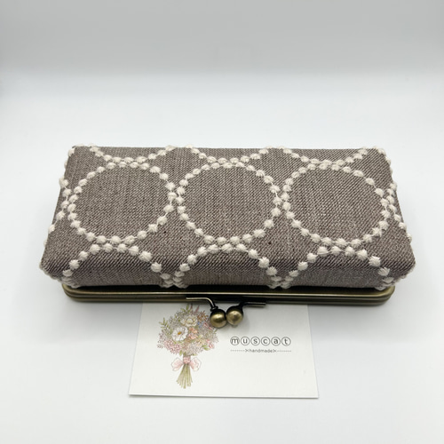 ⚮̈ 受注制作品⚮̈ ミナペルホネン/tambourine/ボックスがま口大・口金