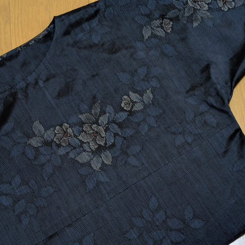 SOLD　お値下げ中　着物リメイク　ブラウス　大島紬　FREE SIZE SOLD 着物リメイク ブラウス 大島紬 FREE SIZE ブラウス さらあお 通販