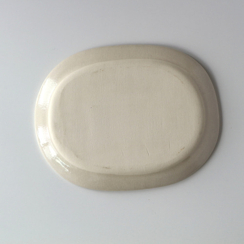 楕円皿 大 青×グリーン 大皿 saasa工房 通販 19694274｜Creema(クリーマ)