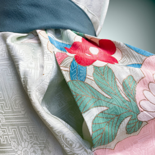 着物リメイク　紗のワンピース　フレアーコート 着物リメイク 紗のワンピース フレアーコート SOLD 着物リメイク