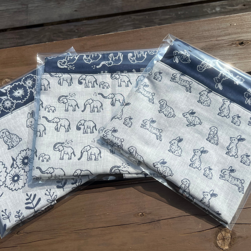 全7種 播州織ダブルガーゼ 4重ガーゼハンカチ プレゼントガーゼ