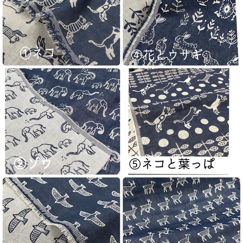 全7種 播州織ダブルガーゼ 4重ガーゼハンカチ プレゼントガーゼ