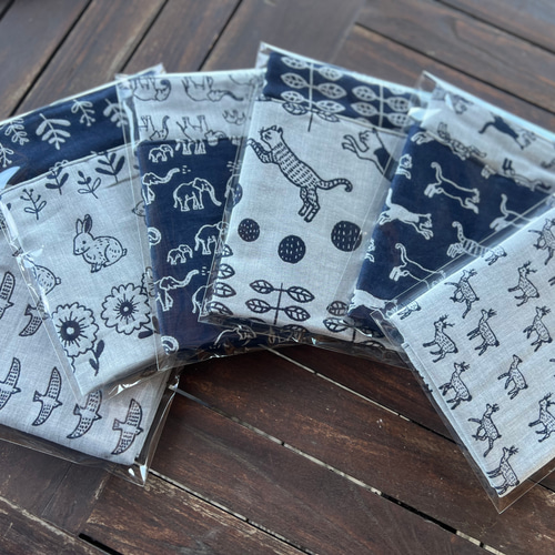 全7種 播州織ダブルガーゼ 4重ガーゼハンカチ プレゼントガーゼ