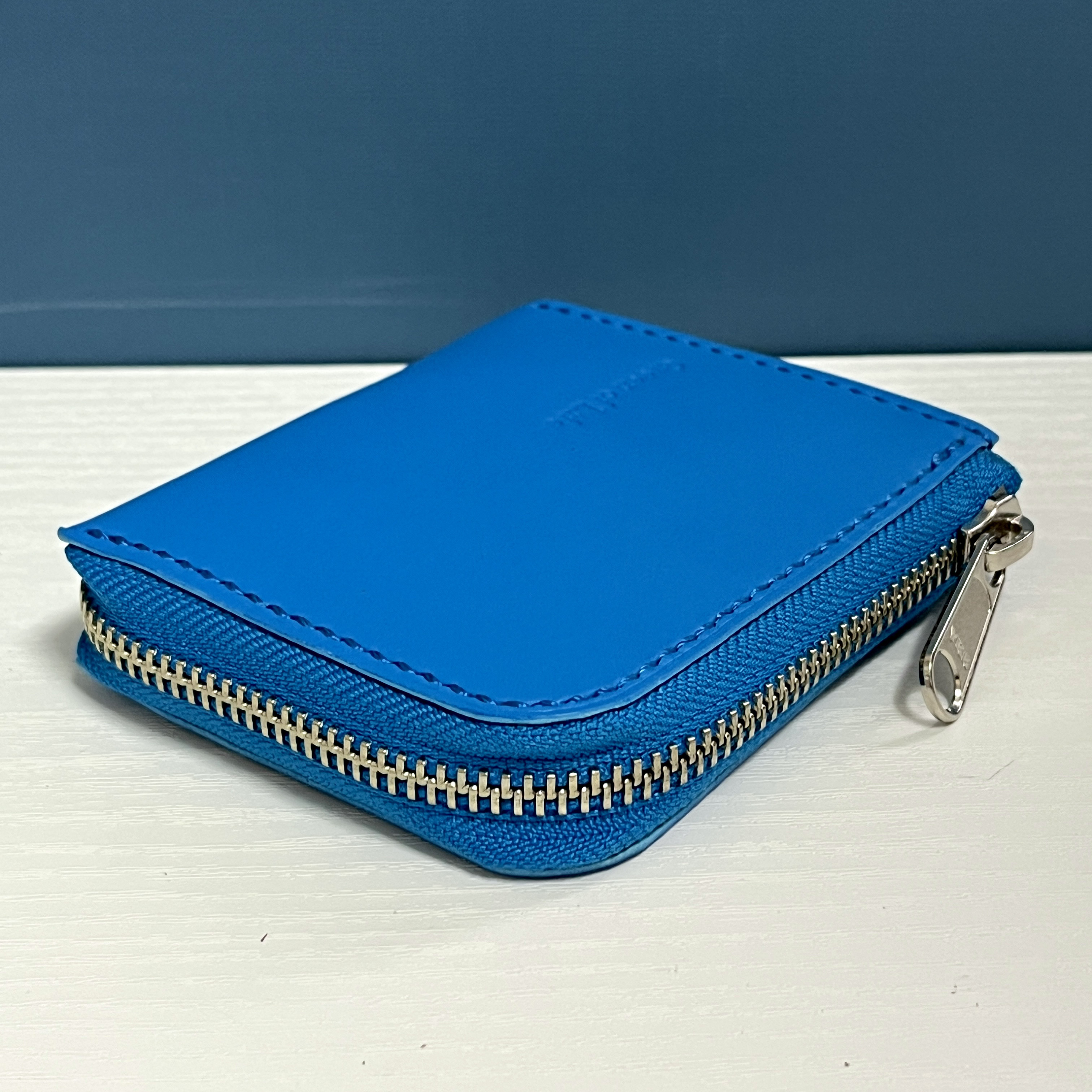 数量限定！【 *＊柔らかな色でシンプルに楽しむ＊* 】本革の イージーウォレット　ーパステルブルーー