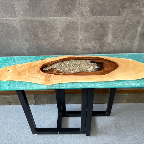 SALE】海辺のようなレジンテーブル天板 / DIYで自分好みに ロー