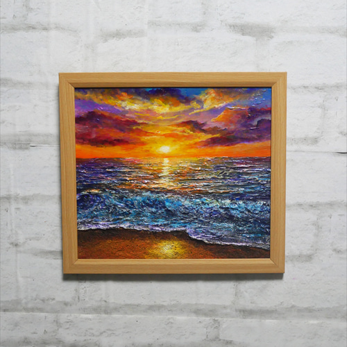 「溺れる」 油画 油絵 油彩画 S6号 やっと完成しました✌️ 『せせらぎ』F60 油絵🖼️ たくさんの光