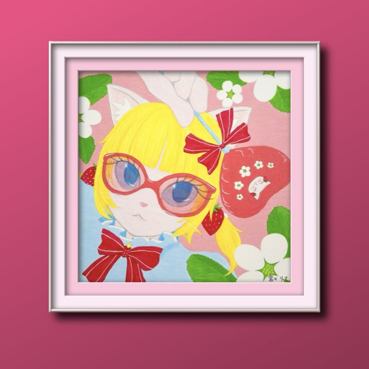 ［いちご］イラストボード原画