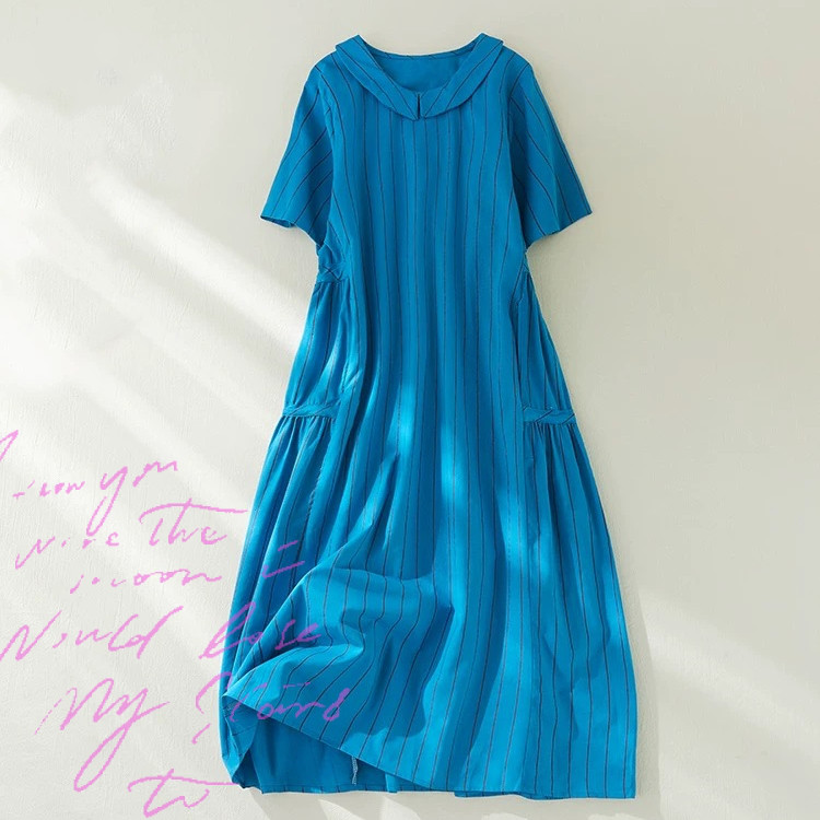 春 夏 レディース ワンピース  ゆったり 大きいサイズ 着痩せ 大人 カジュアル