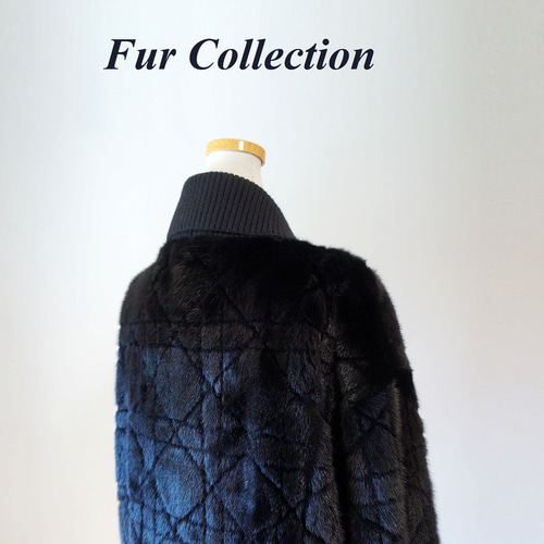 リュクスなカジュアル☆ブラックミンクジャケットリアルファーコート黒