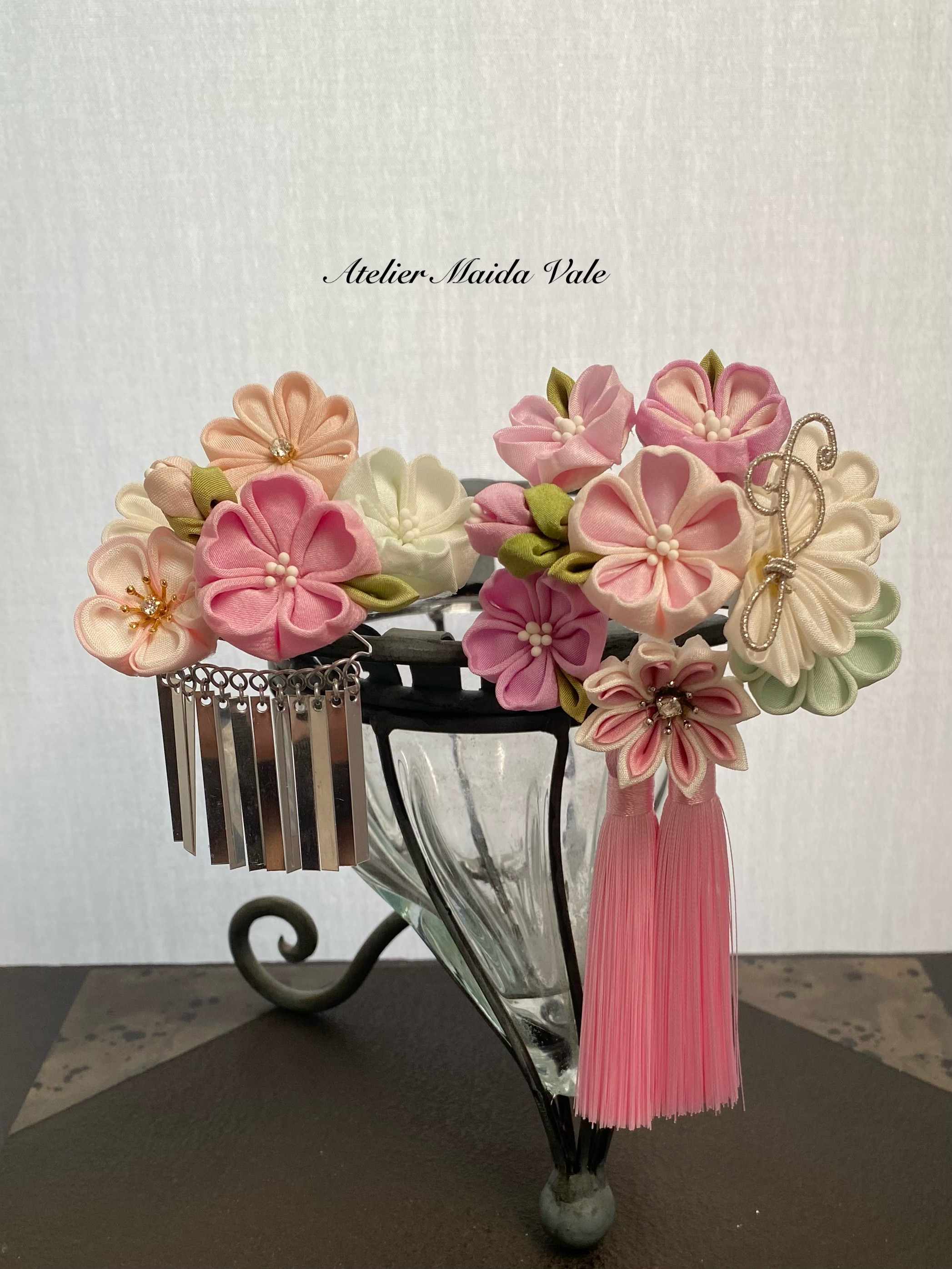 七五三髪飾り♡つまみ細工