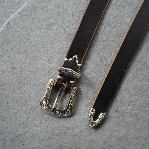 茶芯レザー ウエスタンナローベルト ウエスタンベルト その他