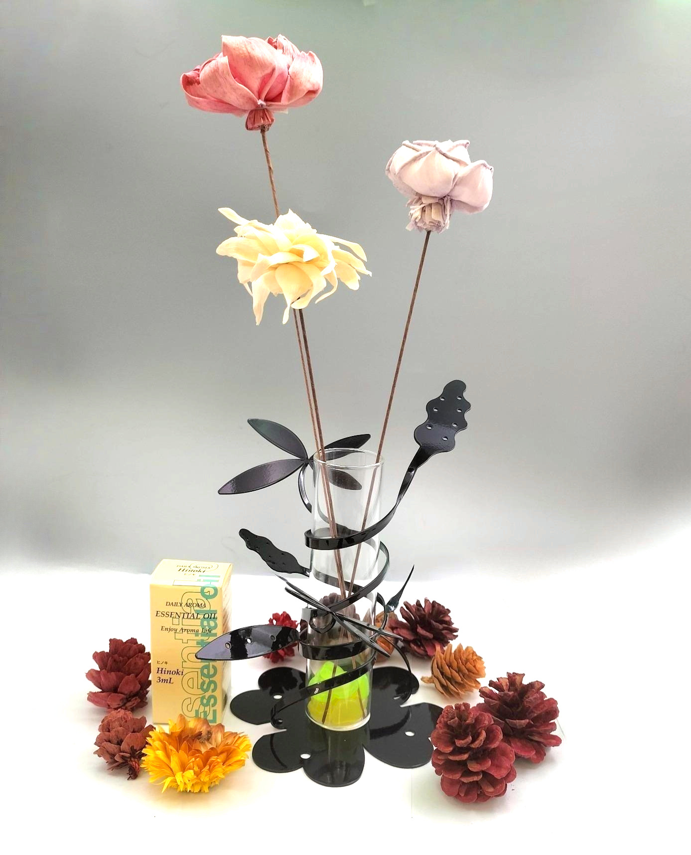 美ジタク｜COCORO ブラック｜眠りと再生の精霊ネラ ― 静けさを抱くCOCORO【ヒノキの香り×名入れ無料】