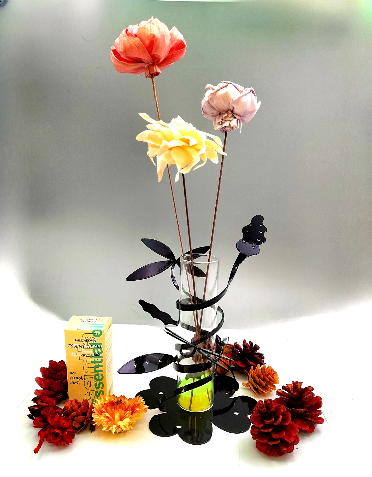 美ジタク｜COCORO ブラック｜眠りと再生の精霊ネラ ― 静けさを抱くCOCORO【ヒノキの香り×名入れ無料】